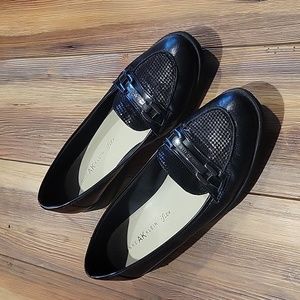Anne Klein black loafers